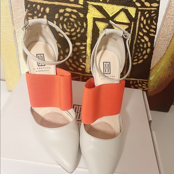 Grey and Orange heel - Picture 2 of 8